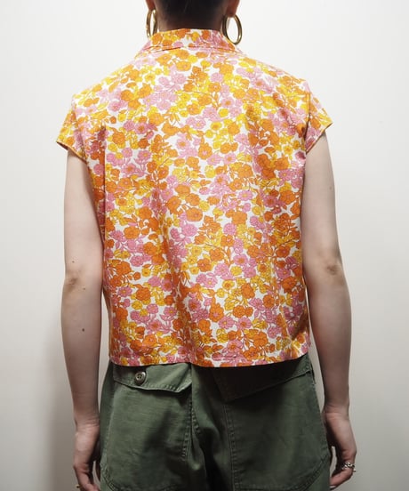 Flower Pattern Short Sleeve Shirt ORPI