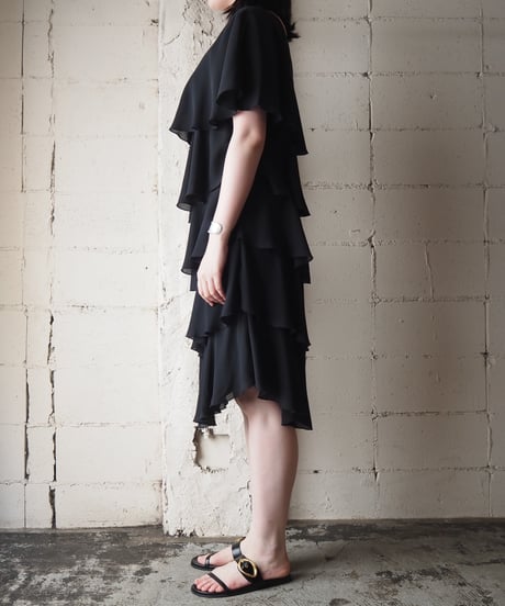 Ruffle Tiered Dress BK