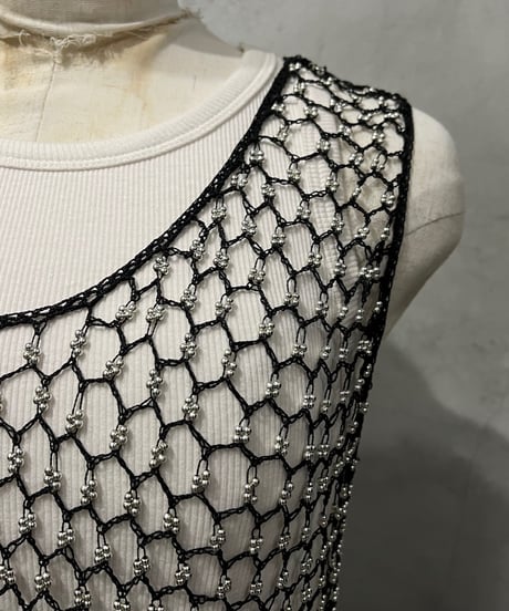 Beads×Crochet Tank BKSV