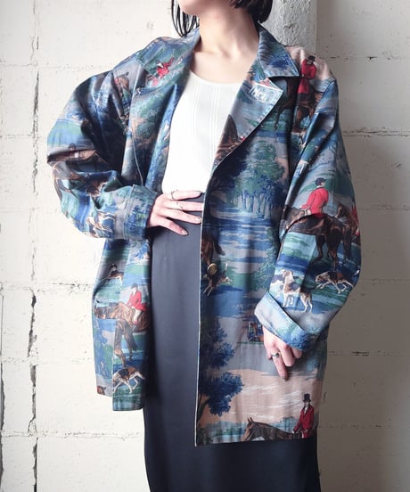 Horse Pattern Tailored Jacket BL