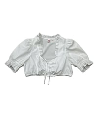 S/S Frills Short Shirt WH