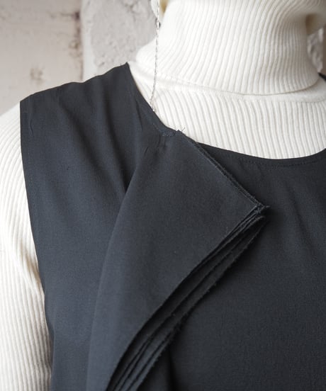 JIL SANDER Asymmetric Design Sleeveless Dress BK