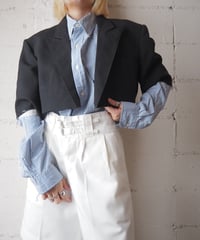 REMAKE 1960's Vintage Cut Off Short Jacket BK