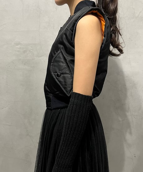 REMAKE Short MA-1 Vest BK