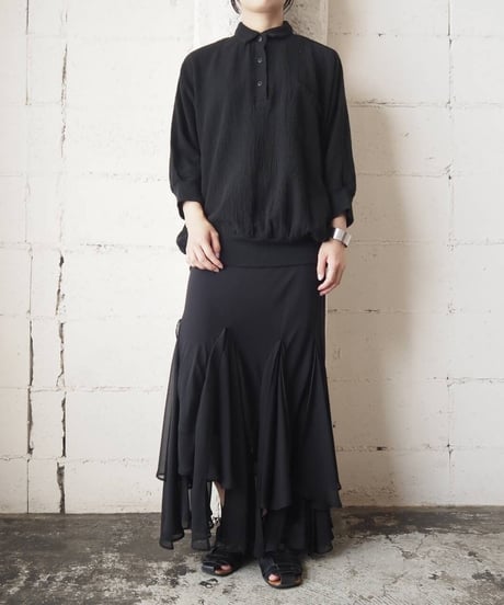 Polo Neck Sweat Shirt BK