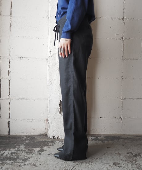 LAUREN Ralph Lauren Linen Wide Pants BK