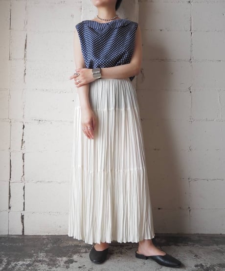 Dot Pattern Sleeveless Blouse NVWH