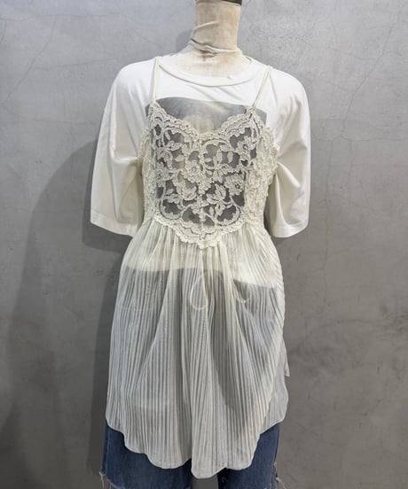 Lace×Pleats Camisole IV