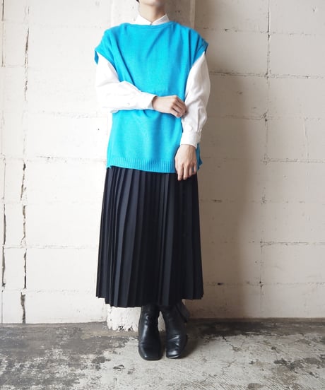 French Sleeve Knit Vest BL