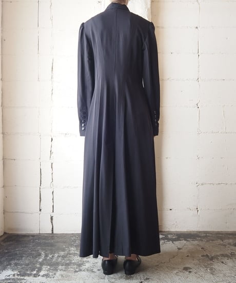 Stand Collar Coat Dress BK