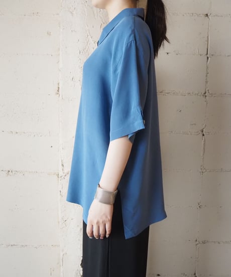 1990's S/S Silk Shirt BL