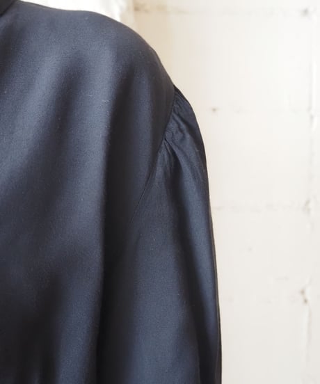 Double Breasted Shawl Collar Blouse BK