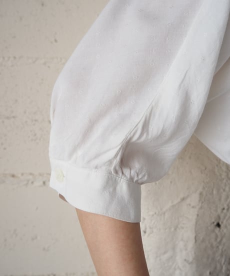 Double Button Waist Design Shirt WH