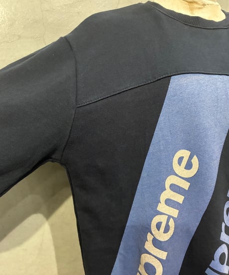 Supreme Logo Print Sweat NVBLRE
