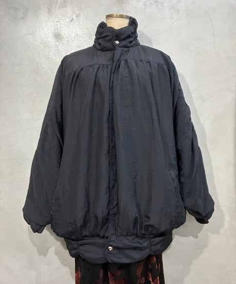 1980's Gather Design Dolman Sleeve Blouson BK