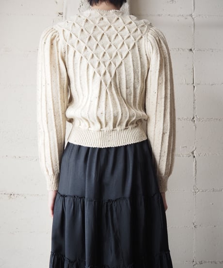 Puff Sleeve Drost Knit Cardigan IV