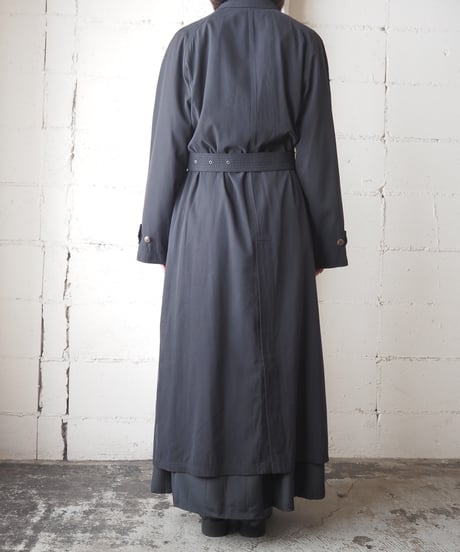 GIORGIO ARMANI Stand Fall Collar Coat BK