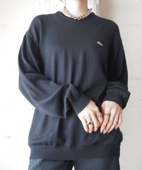 LACOSTE CrewNeck Knit BK