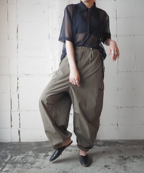 Short Sleeve Sheer Shirt NV