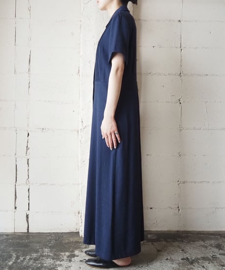 Pleated Front Many Button Dress NV