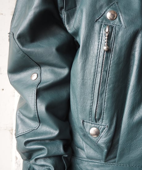 Stand Collar Leather Jacket GN