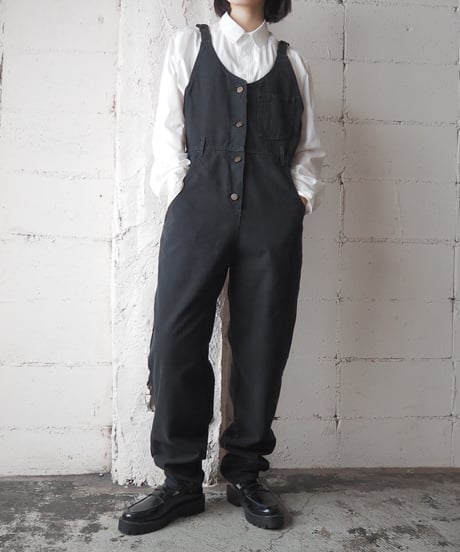 Lee White Stittch Overall BK
