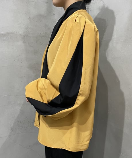 1970's EURO Bicolor Boetie Blouse YEBK