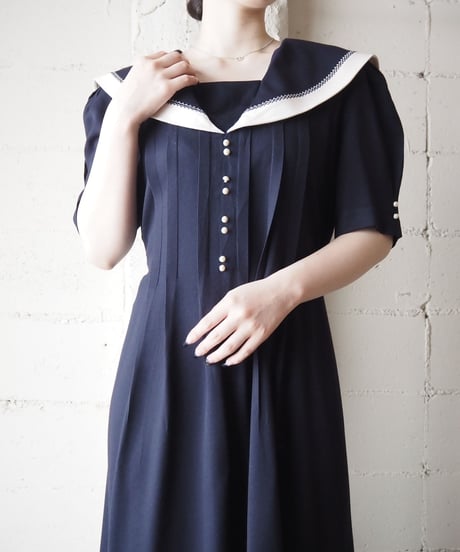Sailor Collar S/S Dress NV