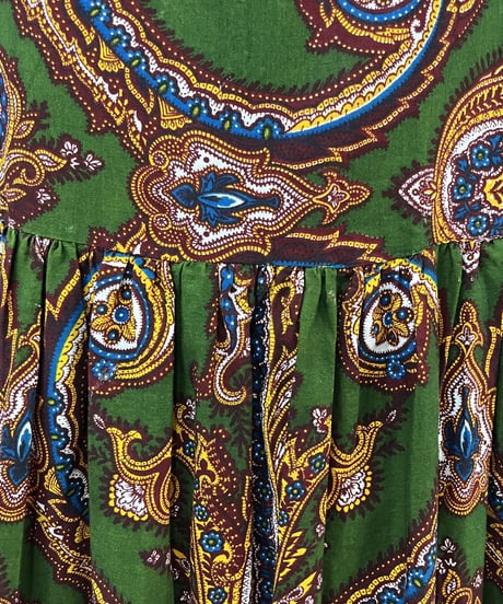 Indian Batik Short Sleeve Dress GRBR