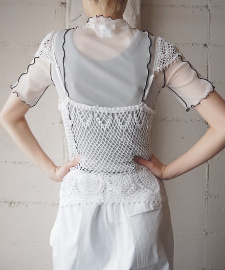 Frill Shoulder Beads × Crochet WH