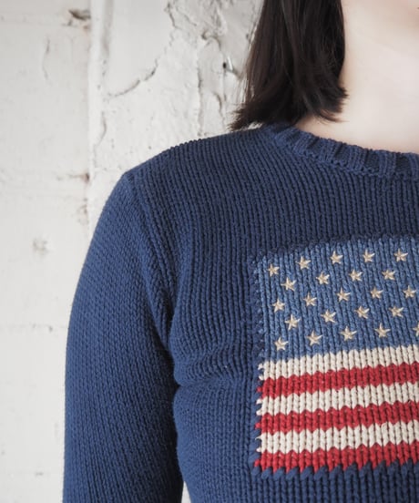 Ralph Lauren Stars&Stripes Cotton Sweater NV