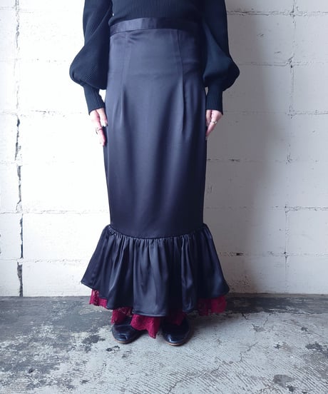 Satin Marmaid Skirt BKRE