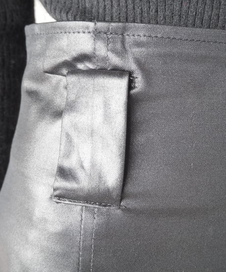 Satin Tight Skirt BK