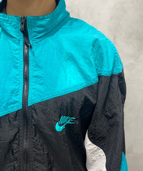 NIKE Stand Collar Nylon Jacket BL