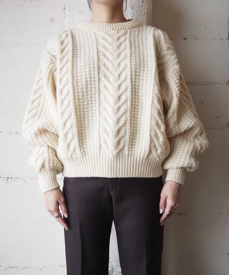 Volume Sleeve Fisherman Knit IV