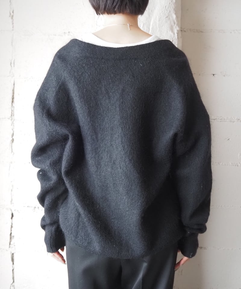 Acne Studios Vneck Mohair Knit BK | Orfeo