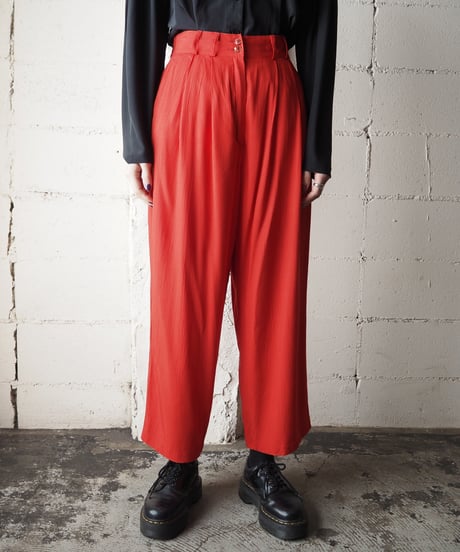 Wide Tuck Pants RE