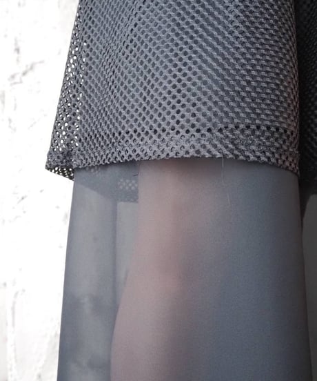 Mesh × Sheer Remake Pants BK