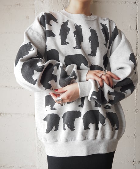 Michigan Rag Many Bear Print Sweat GRBK