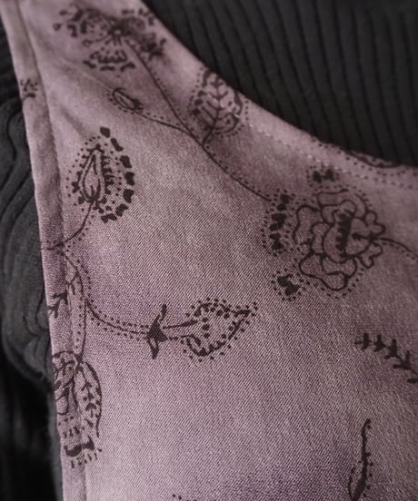 Fake Suede Flower Pattern Dress BR