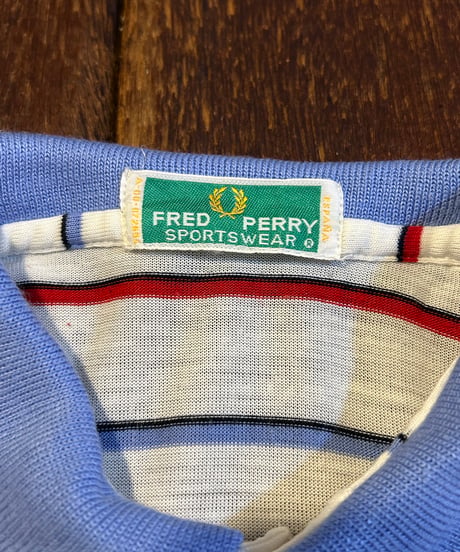 REMAKE FREDPERRY Stripe Poloshirt WH BL RE