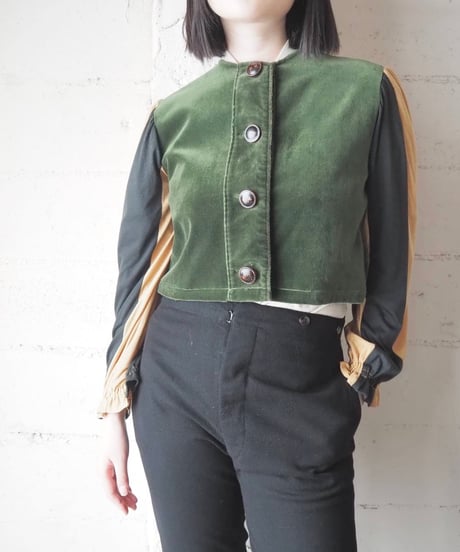 Handmade Bicolor Velour Jacket GN