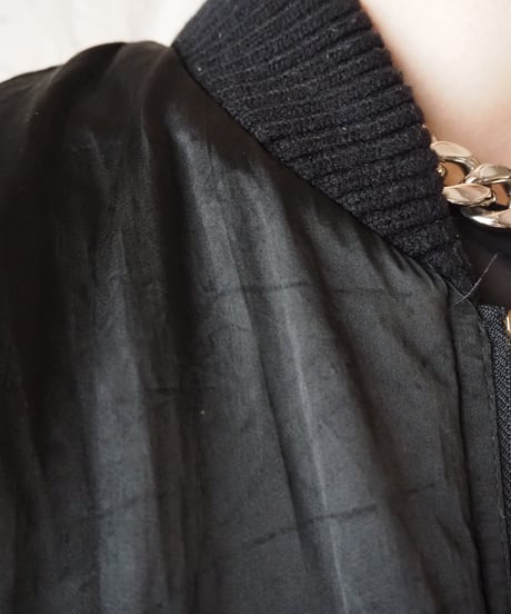 Satin MA-1 Jacket BK