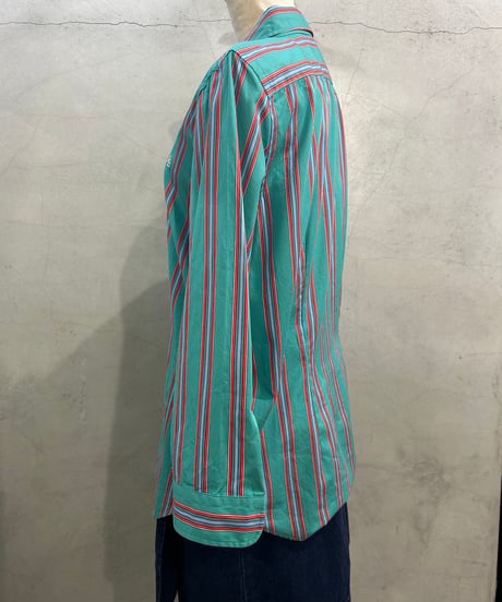 LAUREN Middle Sleeve Stripe Shirt TQBLRE