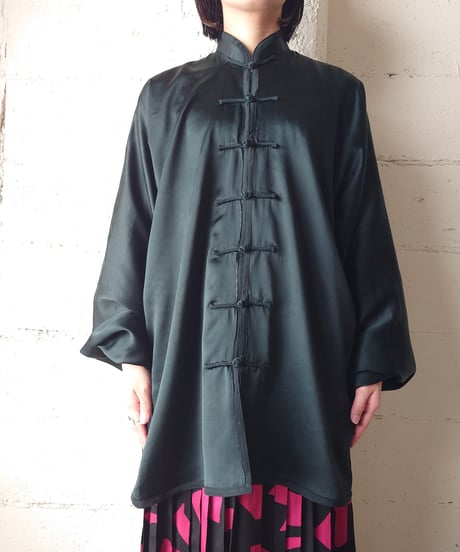 Silk China Shirt BK