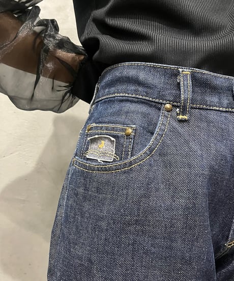 Stitch Design Wide Denim Pants NV