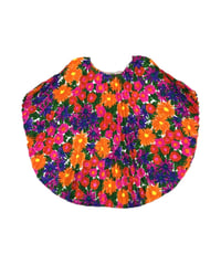 1960-70's Floral Pattern Pleated Tops ORPUR