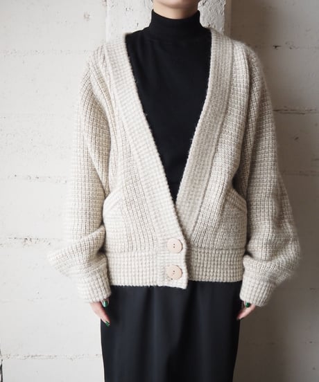 Mix Yarn Knit Cardigan IVBE
