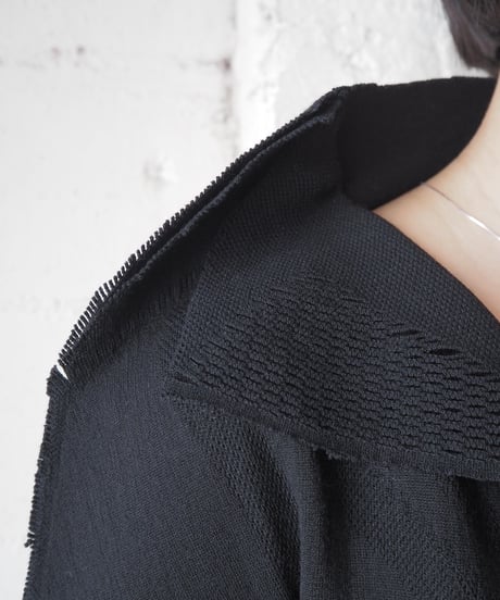 ISSEY MIYAKE Asymmetric Cardigan BK