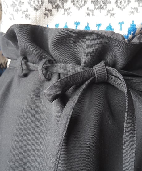 Y's Drawstring Waist Skirt BK